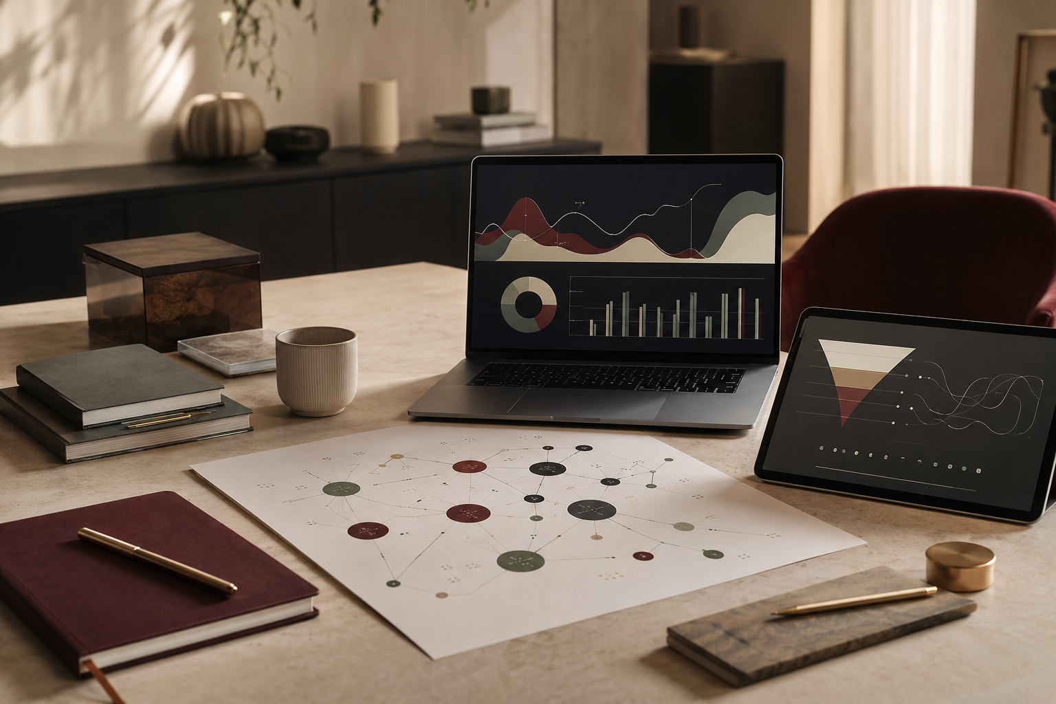 SEO, analytics en contentstrategie op een creatief bureau